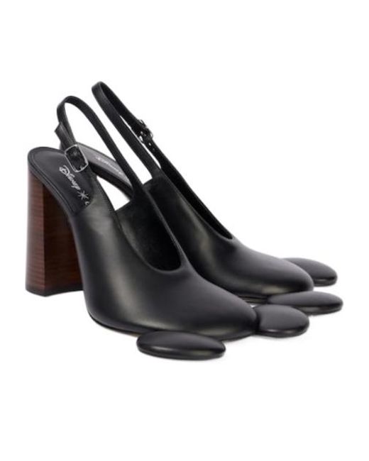Coperni Black Leather Slingback Pumps