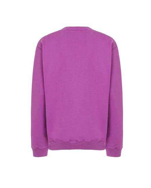 Off-White c/o Virgil Abloh Purple Logo-Print Long-Sleeve Sweatshirt