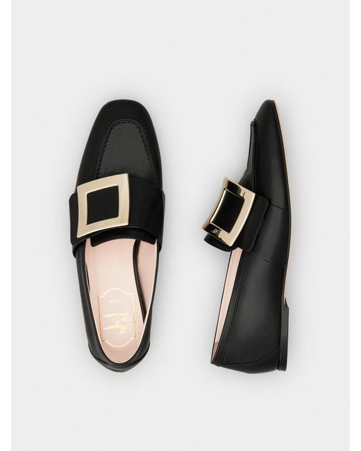 Roger Vivier Black Logo Loafers