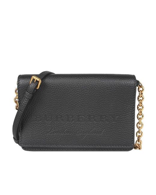 Burberry Black Logo Strap Satchel