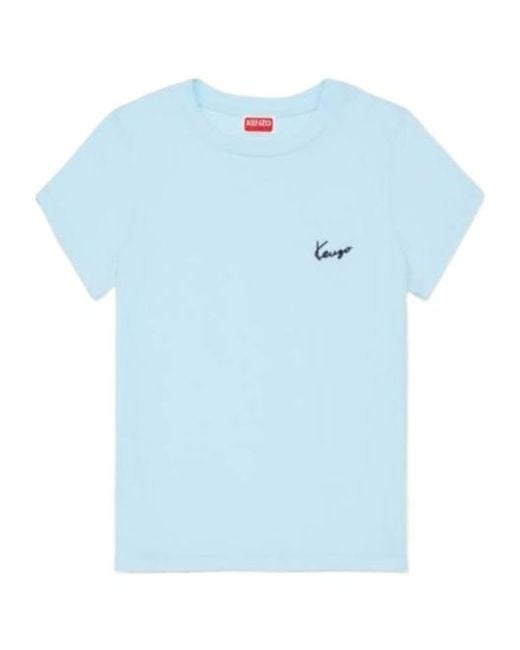 KENZO Blue Script Logo T-Shirt