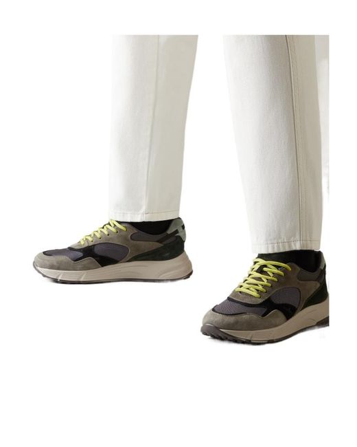 Hogan Black Hyperlight Panelled Lace-Up Sneakers for men