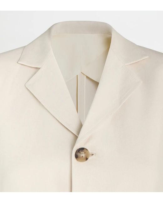 Tod's Natural Linem Belted Blazer