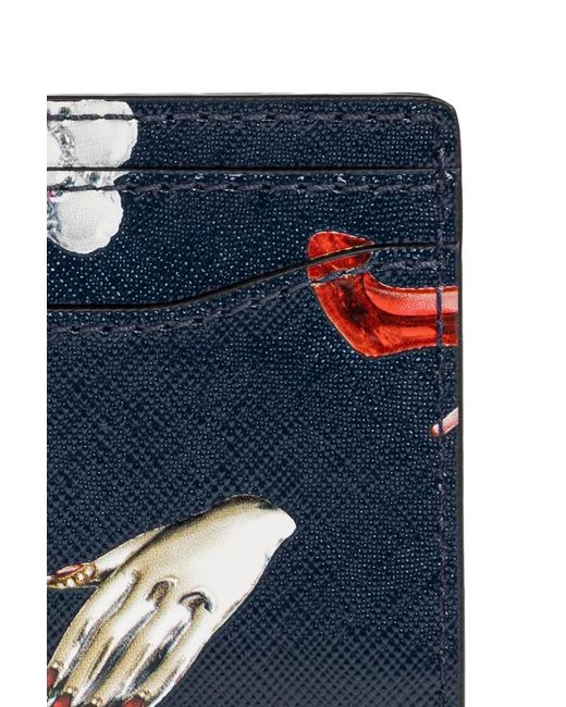 Marc Jacobs Blue The Trinket Utility Snapshot Card Case