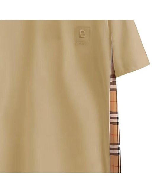 Burberry Natural Side Check Design T-Shirt