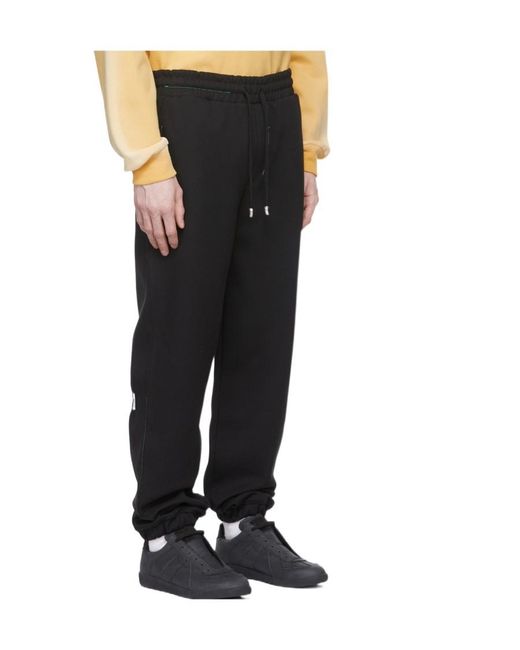 Adererror Black Logo Sweatpants for men