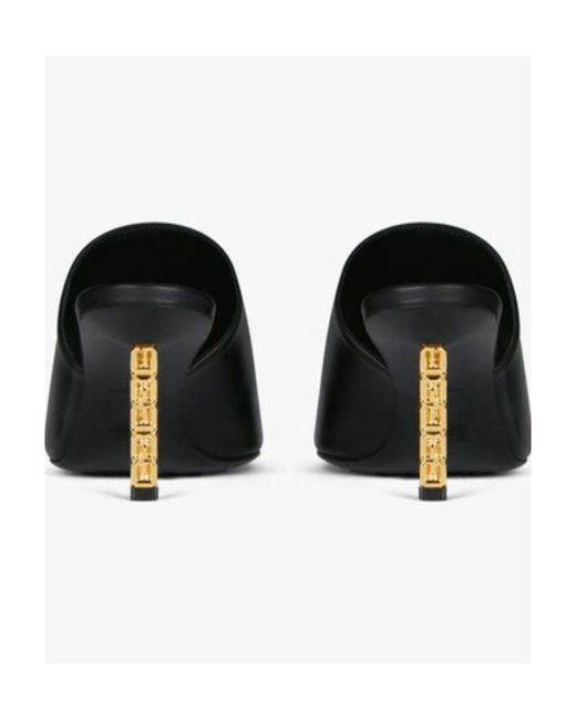 Givenchy Black G Cube Slip-On Heeled Sandals