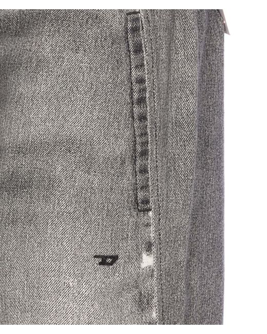 DIESEL Gray 2078 D-Ainty Distressed Jogger Jeans