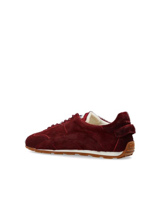 DSquared² Red Round-Toe Sneakers for men