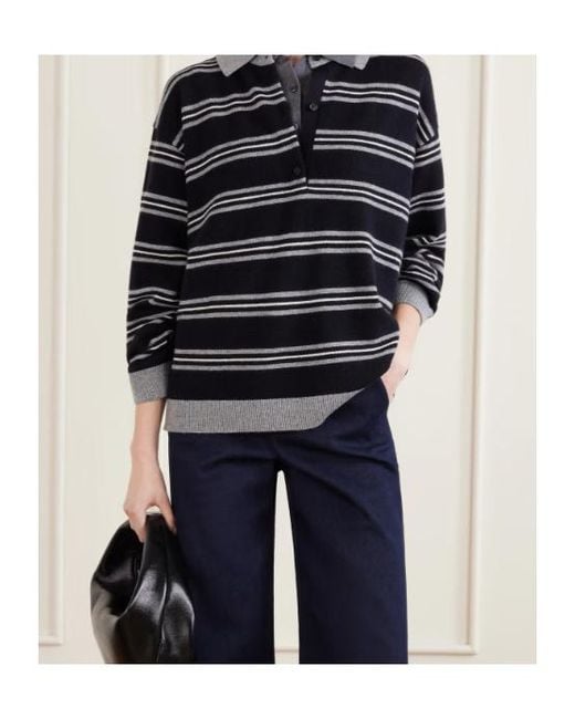 Nili Lotan Blue Striped Sweater