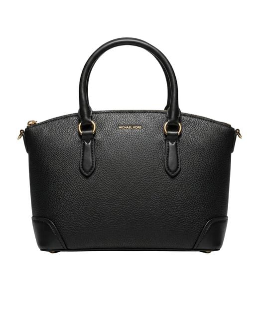 Michael Kors Black Medium Murphy Dome Tote Bag