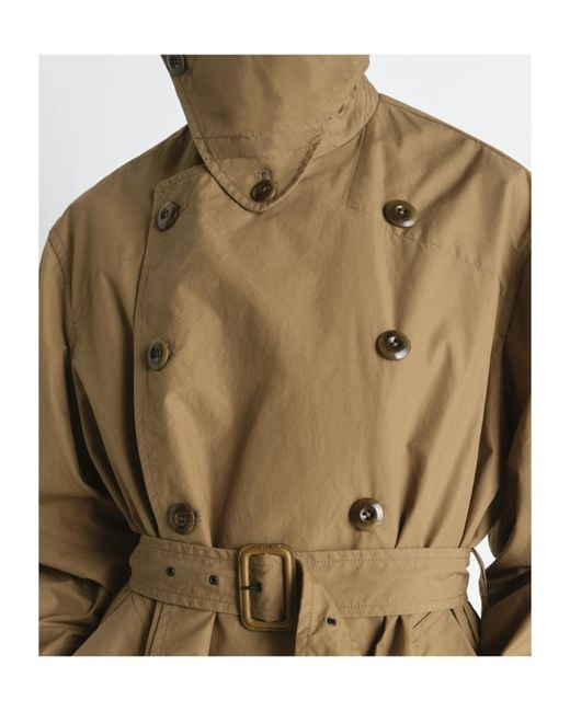 Lemaire Natural Cropped Trench Coat