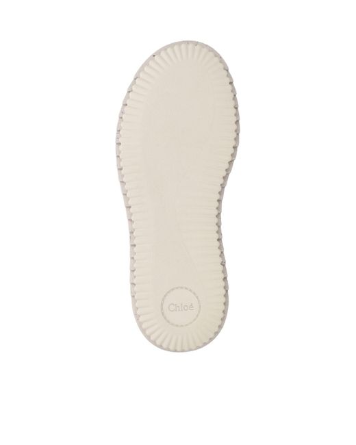 Chloé Natural Thick Sole High Top Casual Shoes