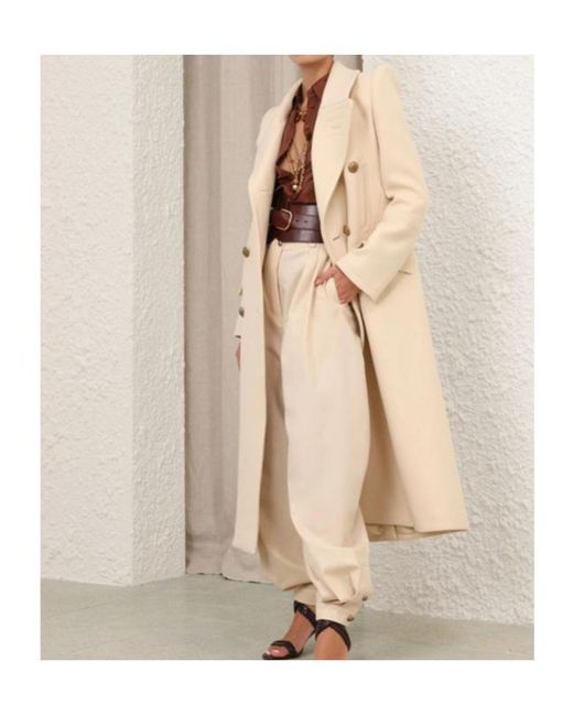 Zimmermann Natural Hypnotic Longline Coat
