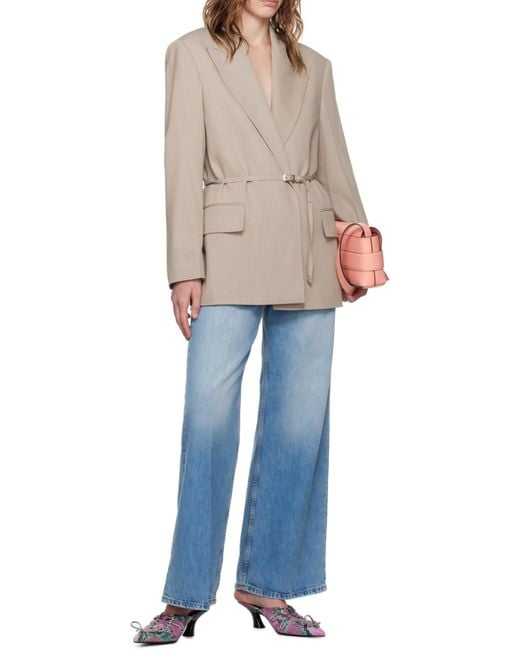 Acne Natural Jador Relaxed Fit Blazer
