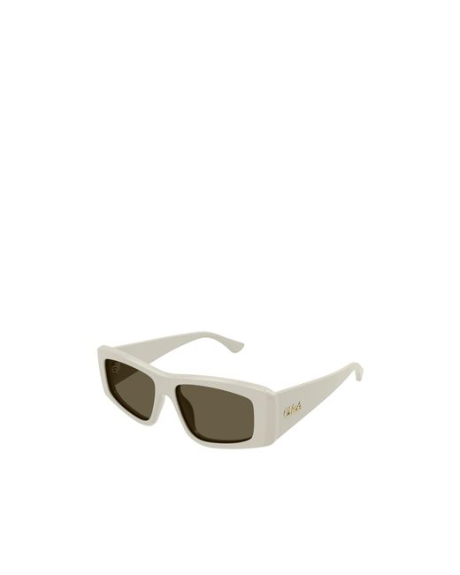 Chloé Green Chloé Eyewear Rectangular Frame Sunglasses