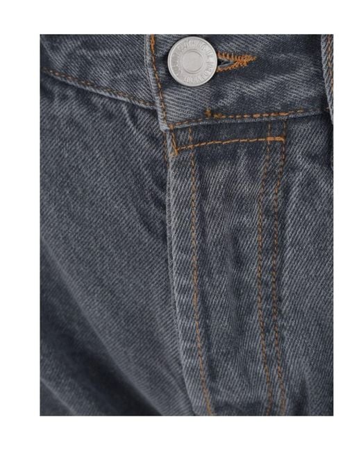 JORDANLUCA Gray Asymmetrical Jeans