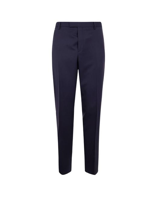 Paul Smith Blue Wool Suit Pants for men