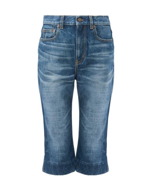 Chloé Blue Chloé High-Rise Capri Jeans