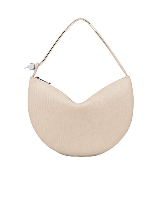 Longchamp White Small Le Roseau Tote Bag
