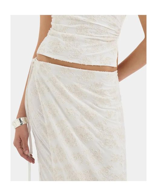 Sir White Blanca Wrap Skirt