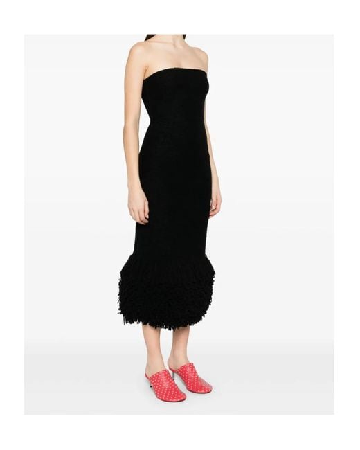Gabriela Hearst Black Corus Midi Dress
