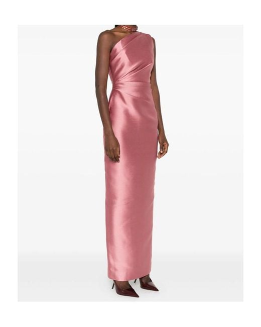 Solace London Pink Kira Midi Dress