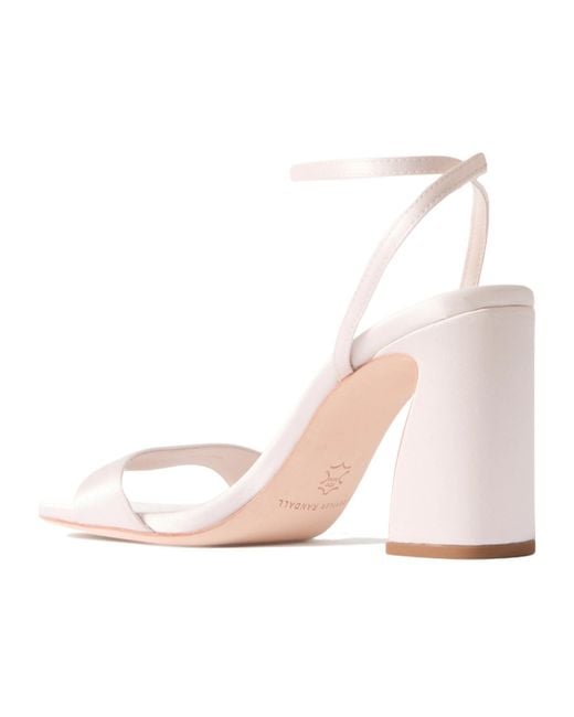 Loeffler Randall White Satin High Heels