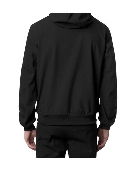 K-Way Black Joachim Bonded Jacket for men