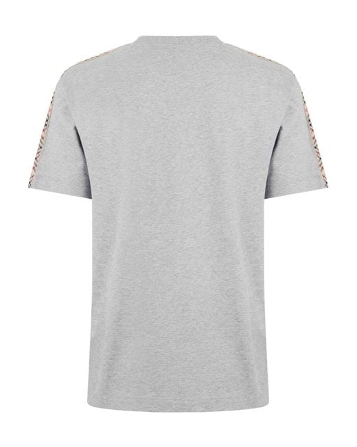 Burberry Gray Solid Color T-Shirt for men
