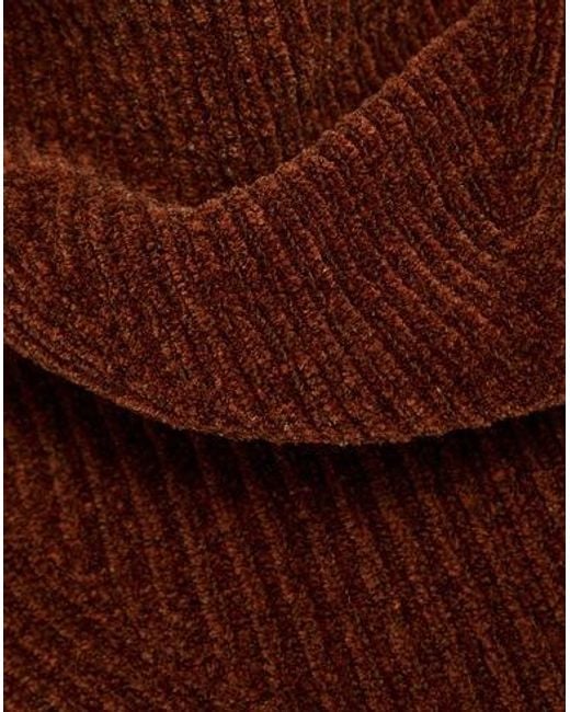 Jacquemus Brown Solid-Color Knitted High Neck