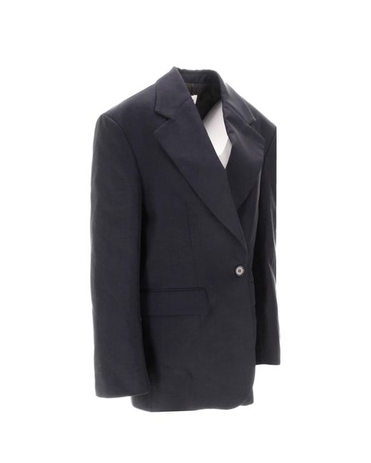 P.A.R.O.S.H. Blue Single-Breasted Blazer