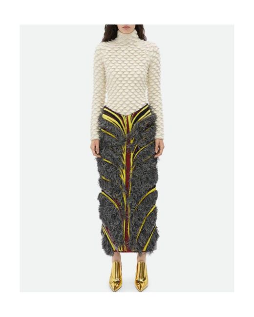 Bottega Veneta Natural Fish Scale Sweater