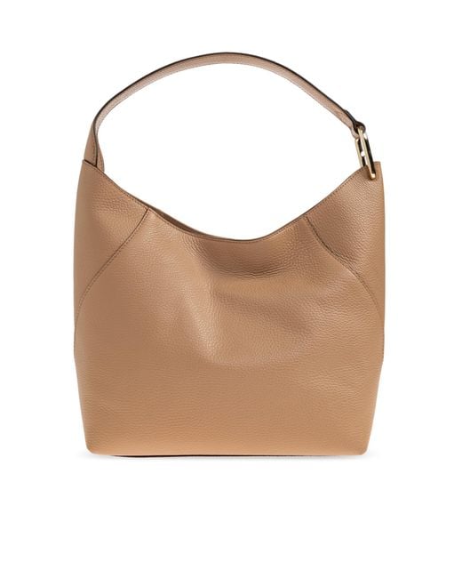 Furla White Lara Medium Shoulder Bag