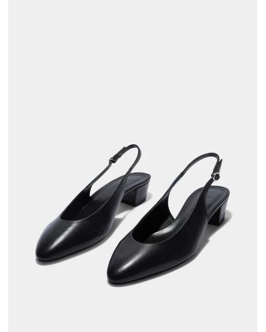 Aeyde Black Celeste Slingback Pumps