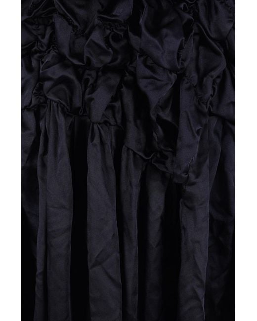 Comme des Garçons Blue Pleated Dress
