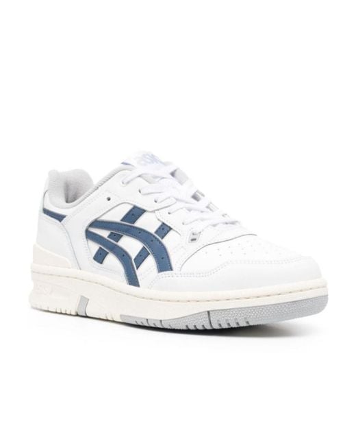 Asics White Round Head Fastened With Low-Top Casual Sneakers for men