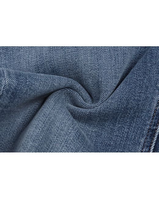 LIU REGALI Blue Straight Zipper Jeans
