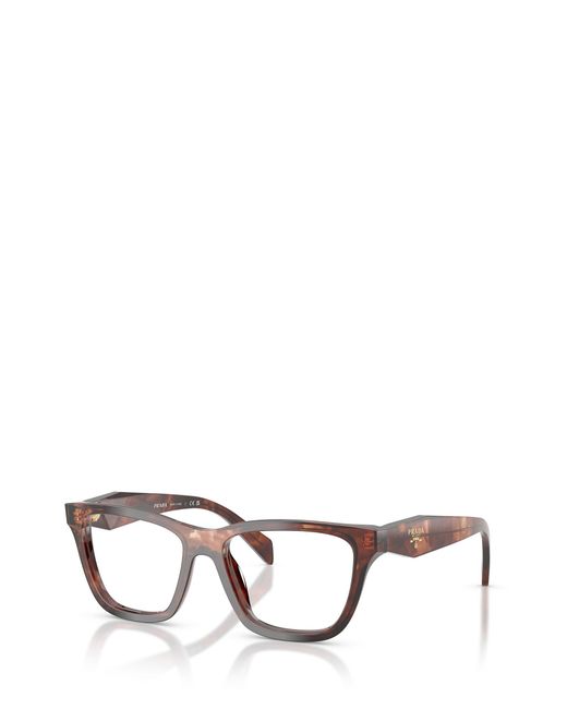 Prada White Eyewear Square Frame Glasses