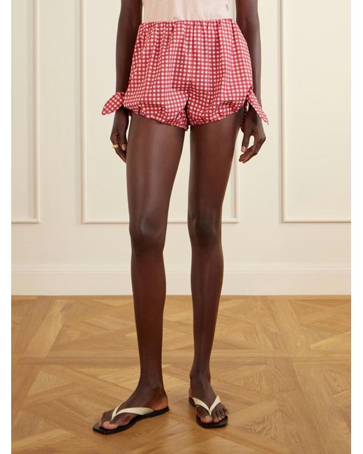 Posse Red Plaid Shorts