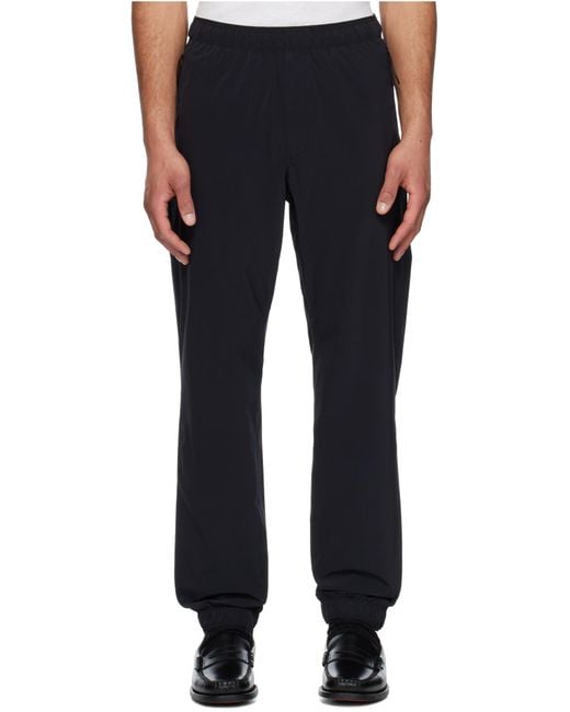 Moncler Black Logo Patch Cuffed Pants for men