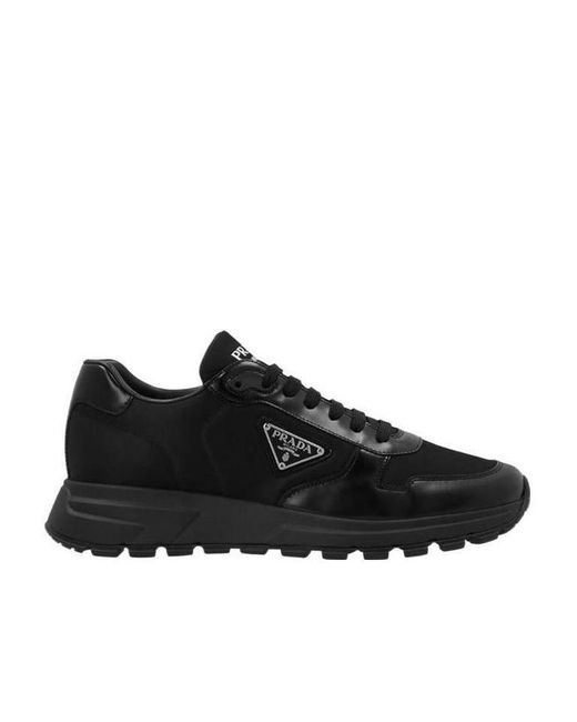 Prada Black Prax 01 Low-Cut Sneakers for men