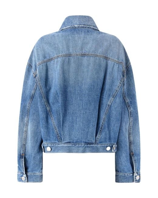 Pinko Blue Classic Collar Denim Jacket