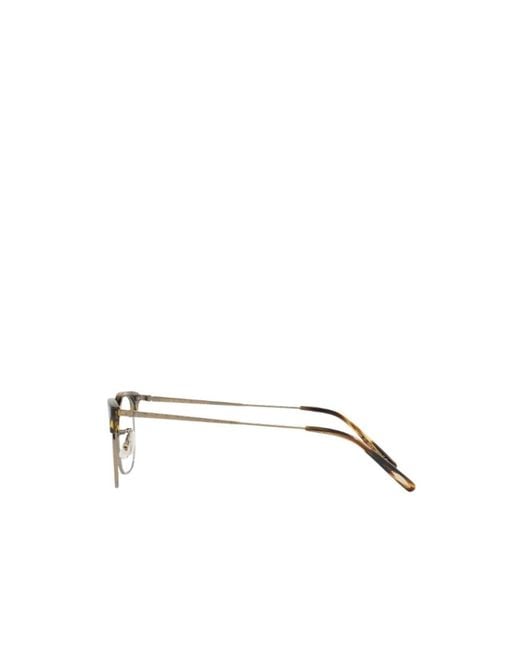 Oliver Peoples White Square Flat Mirror for men