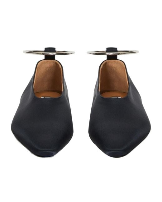 Jil Sander Blue Ring Ballerina