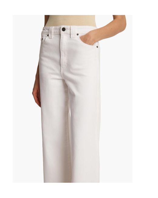 Khaite White Dane Stretch Jeans