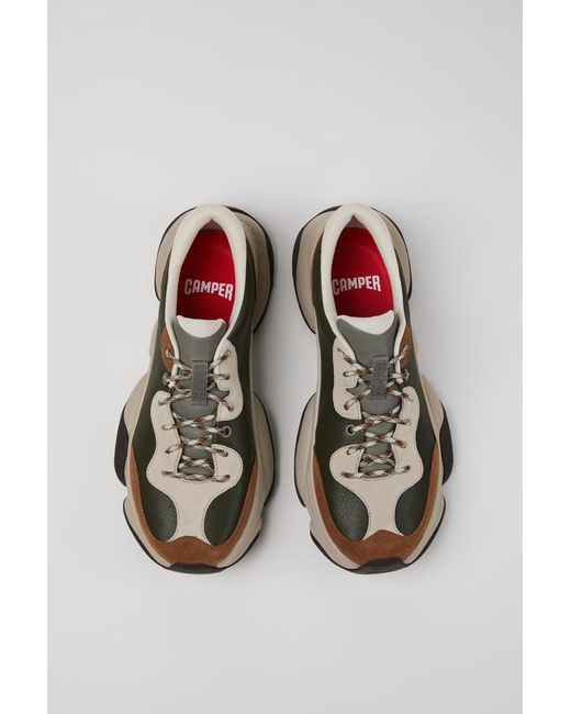 Camper Brown Lace-Up Sneakers for men