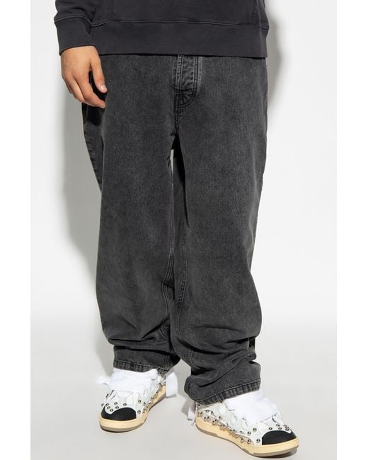 Etudes Studio Gray Études Studio District Mid-Rise Straight Leg Jeans for men