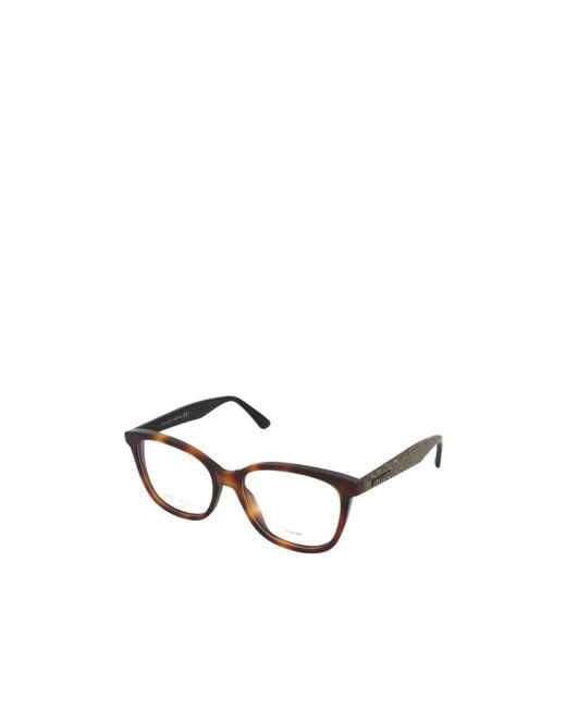 Jimmy Choo White Eyewear Cat-Eye Glasses