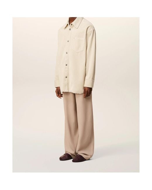 AMI Natural Cotton Overshirt for men